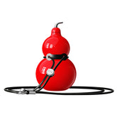 Botella de agua de acero inoxidable OTE con forma de calabaza, de metal, con correa para el hombro, portátil y duradera, ideal para gimnasio, viajes y uso diario, 300 ml.